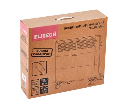  Электрический конвектор ELITECH ЭК 1000МБ 209197, фото 9 