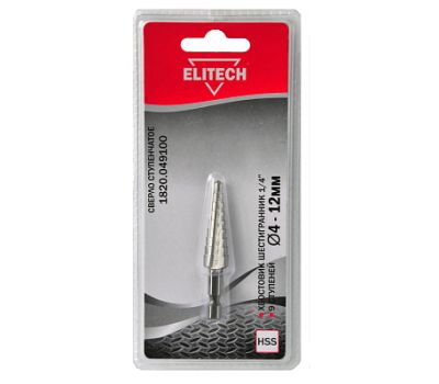  Сверло ступенчатое ELITECH 1820.049100 187603, фото 1 