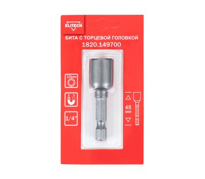  Бита торцевая головка ELITECH 1820.149700 204256, фото 1 