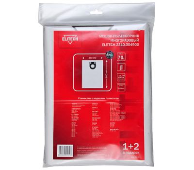  Мешок-пылесборник универсальный ELITECH 2310.004900 205251, фото 1 
