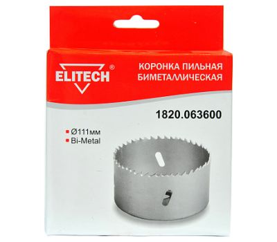  Коронка пильная ELITECH 1820.063600 187970, фото 1 