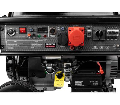  Генератор бензиновый ELITECH HD GES 12500EAWS-3 214177, фото 1 