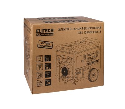  Генератор бензиновый ELITECH HD GES 15500EAWS-3 213812, фото 10 