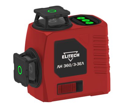 Нивелир лазерный зеленый ELITECH Стандарт ЛН 360-3-ЗЕЛ 204873, фото 1 