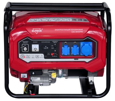  Бензиновый генератор (электростанция) ELITECH БЭС 8000РМ 181322, фото 1 