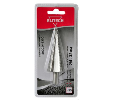  Сверло ступенчатое ELITECH 1820.049300 187605, фото 1 