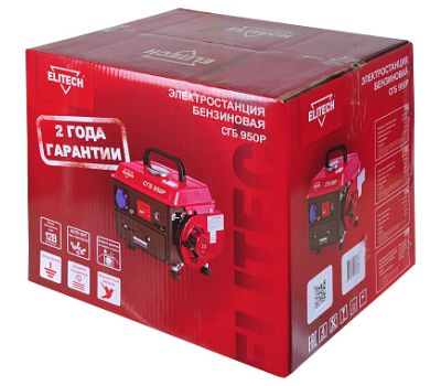  Бензиновый генератор (электростанция) ELITECH СГБ 950Р 202564, фото 3 