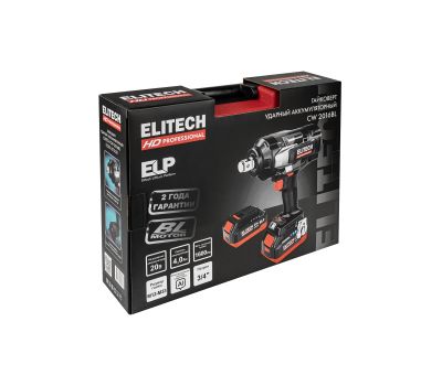  Аккумуляторный ударный гайковёрт ELITECH HD CW 2016BL (E2201.075.02) 214180, фото 10 