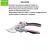  Секатор плоскостной пружинный металлический ELITECH Garden PB 04, фото 2 